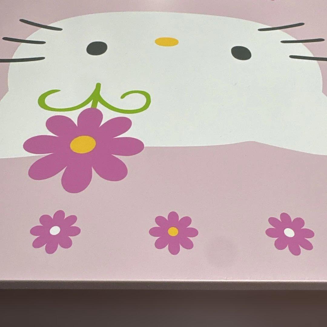 美品 激レア サンリオ ハローキティ キャスター 付き 木製 ボックス 収納