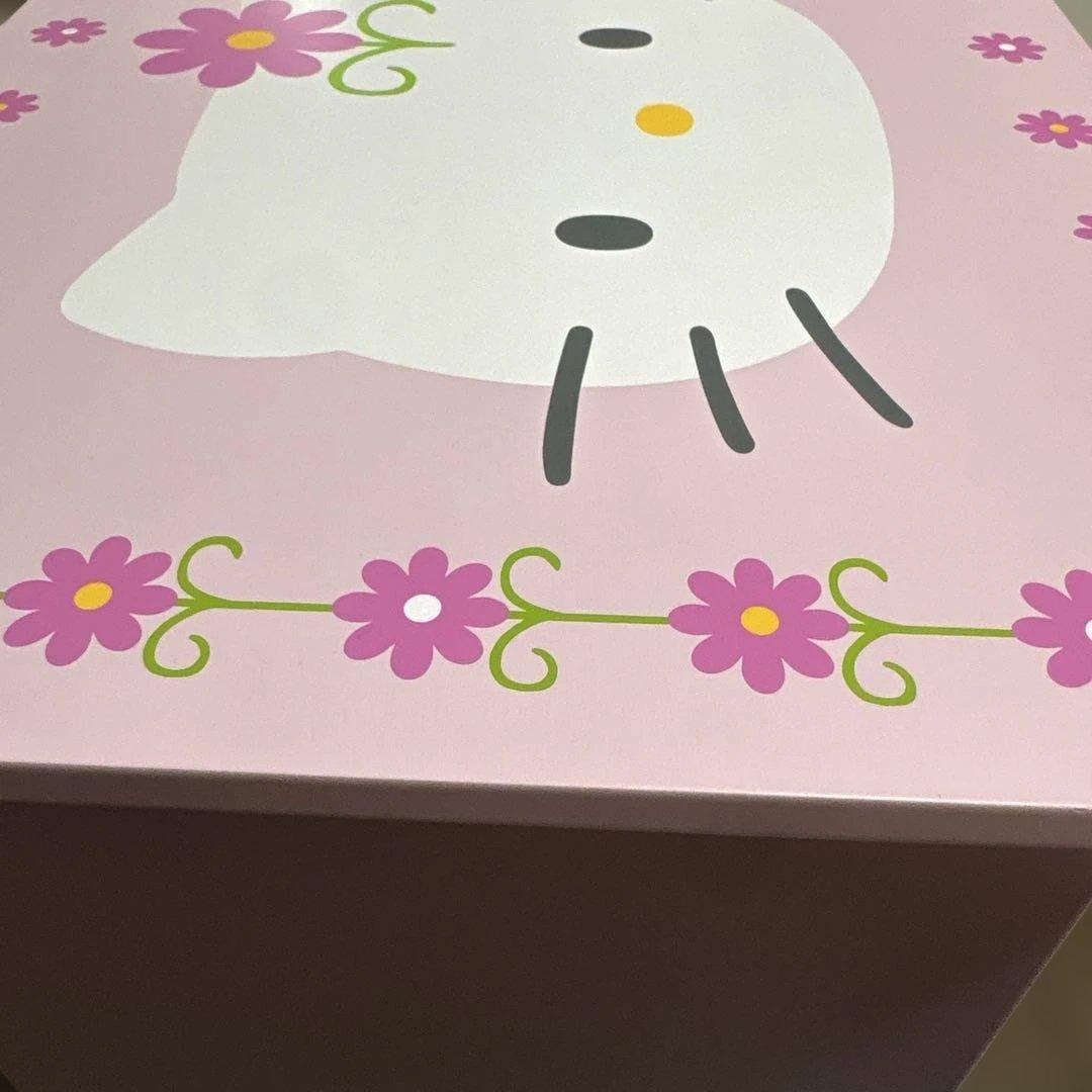 美品 激レア サンリオ ハローキティ キャスター 付き 木製 ボックス 収納