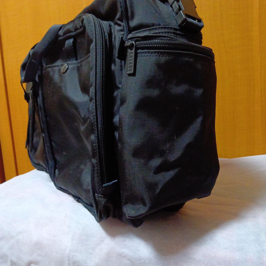 SAZABY ナイロン収納ポケット外　内多く2ウェイボストンバッグ❣️