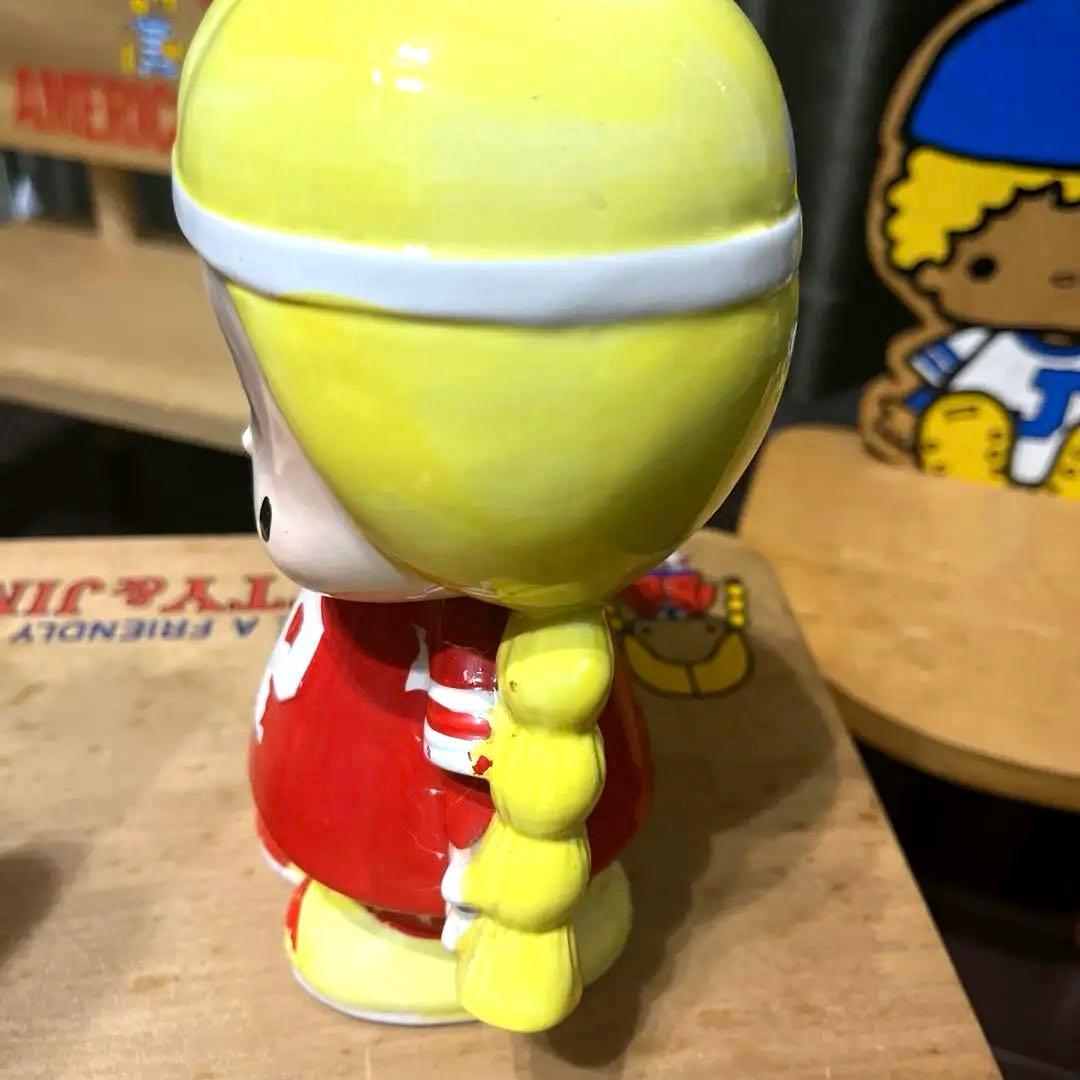 サンリオレトロ パティ&ジミー 木製 チェアー テーブル 貯金箱