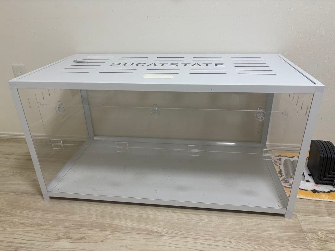 爬虫類飼育ケージ 大型 ホワイト 100cm*50cm 買う前に連絡　送り可能