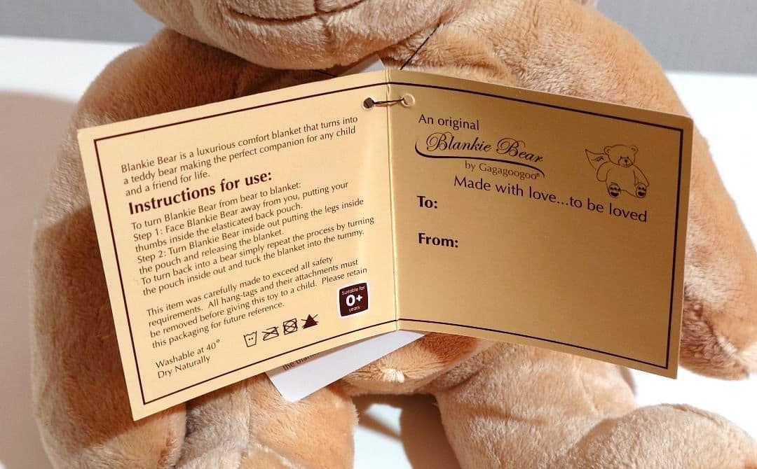 ★新品未使用★Blankie Bear by Gagagoogoo