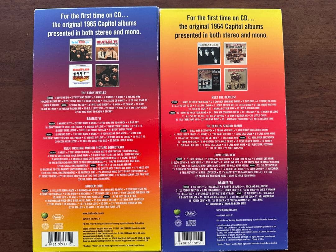 洋楽 THE BEATLES CAPITOL ALBUMS VOL.1 & 2