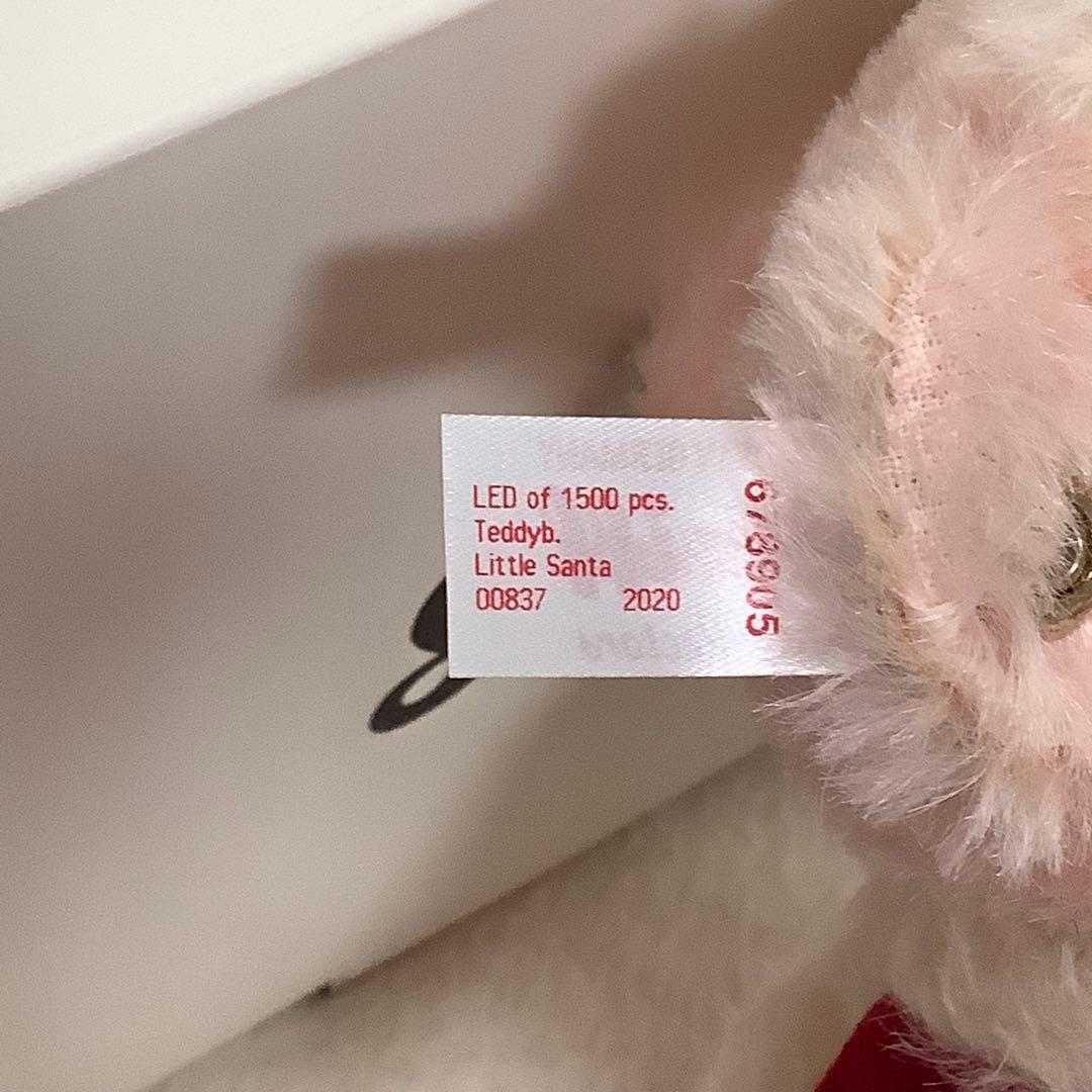 シュタイフ　Steiff テディベア　リトルサンタ　シリアルNo.837