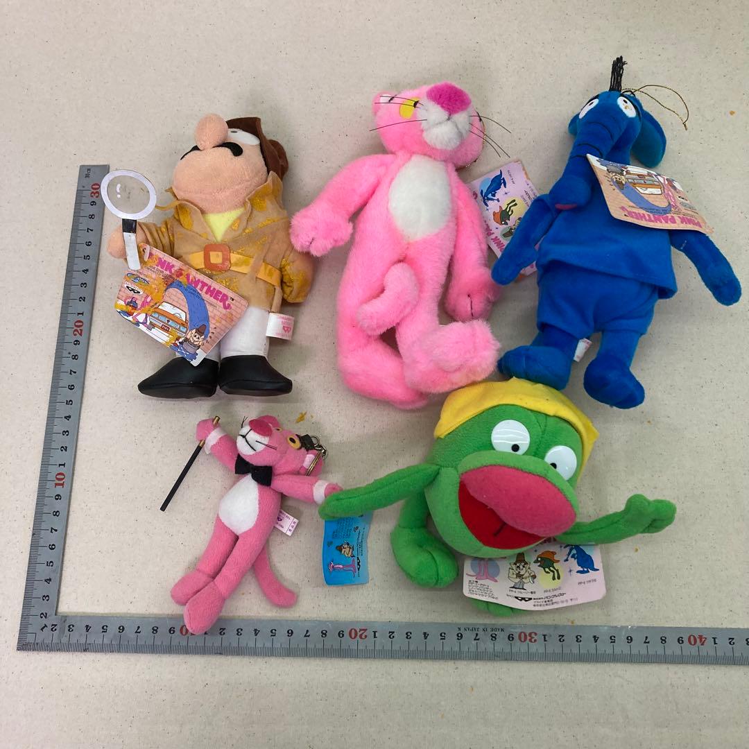 【1995年製★5点セット】ピンクパンサー　ぬいぐるみ　バンプレスト　非売品