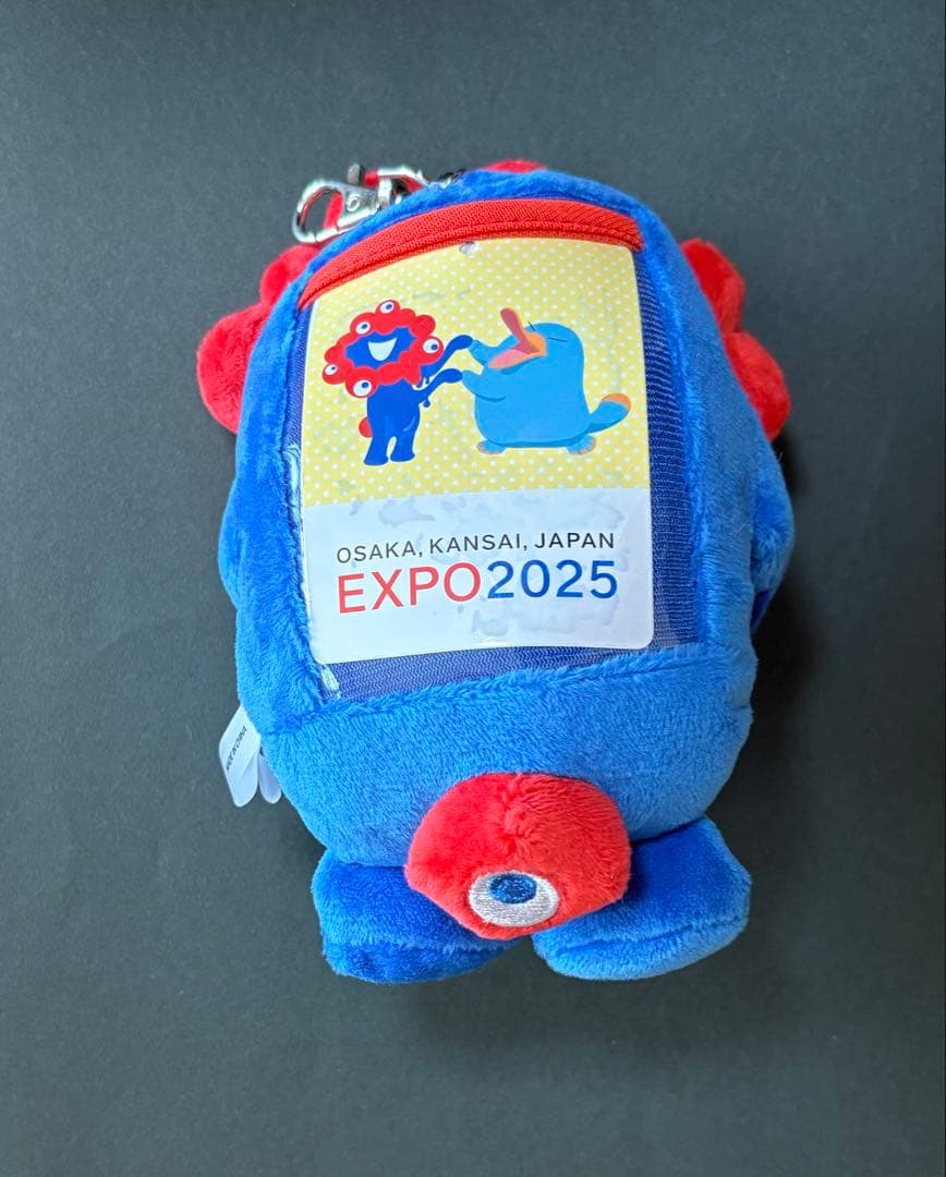 大阪・関西万博　ICOCA＋ミャクミャク＆イコちゃんコラボぬいぐるみパスケース