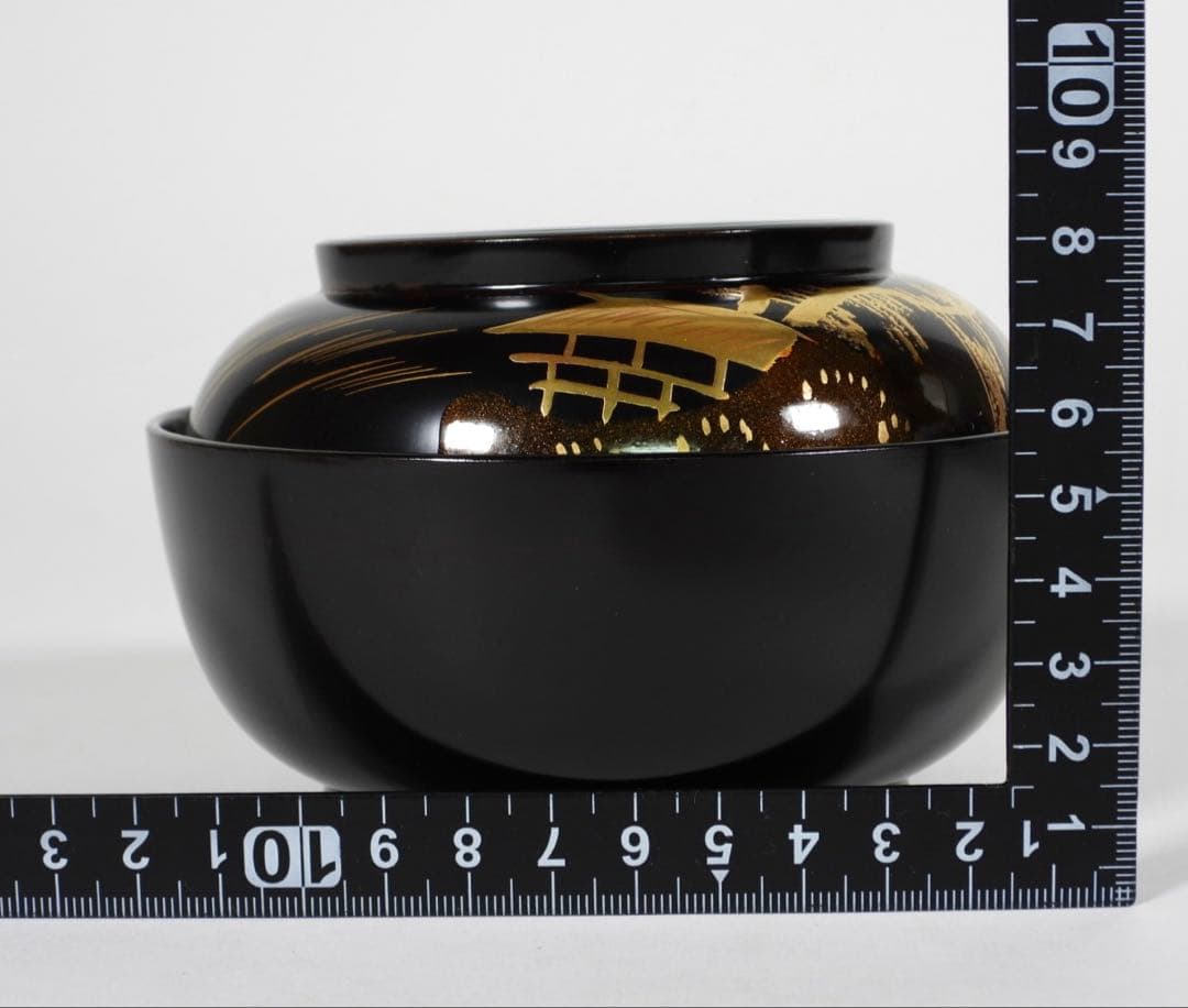 輪島塗 金時絵 富士風景紋 吸物椀 10客御節料理 お正月料理 茶懐石道具