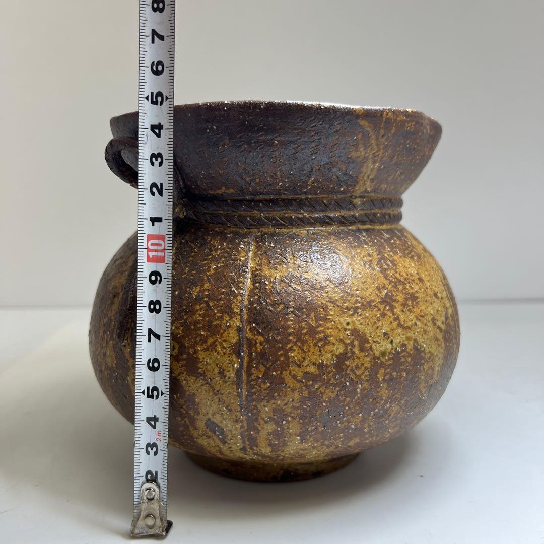 ☆茶3 韓国人間文化財　趙誠主　宝袋型　水指　共箱幅約15㎝　東な8-0201①