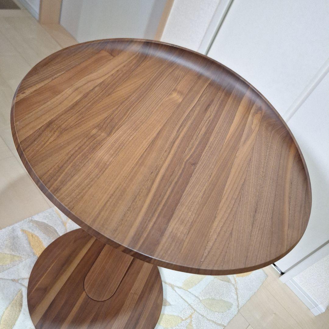 カリモク正規品 サイドテーブル TUO107 天然木ウォールナット材ナチュラル色