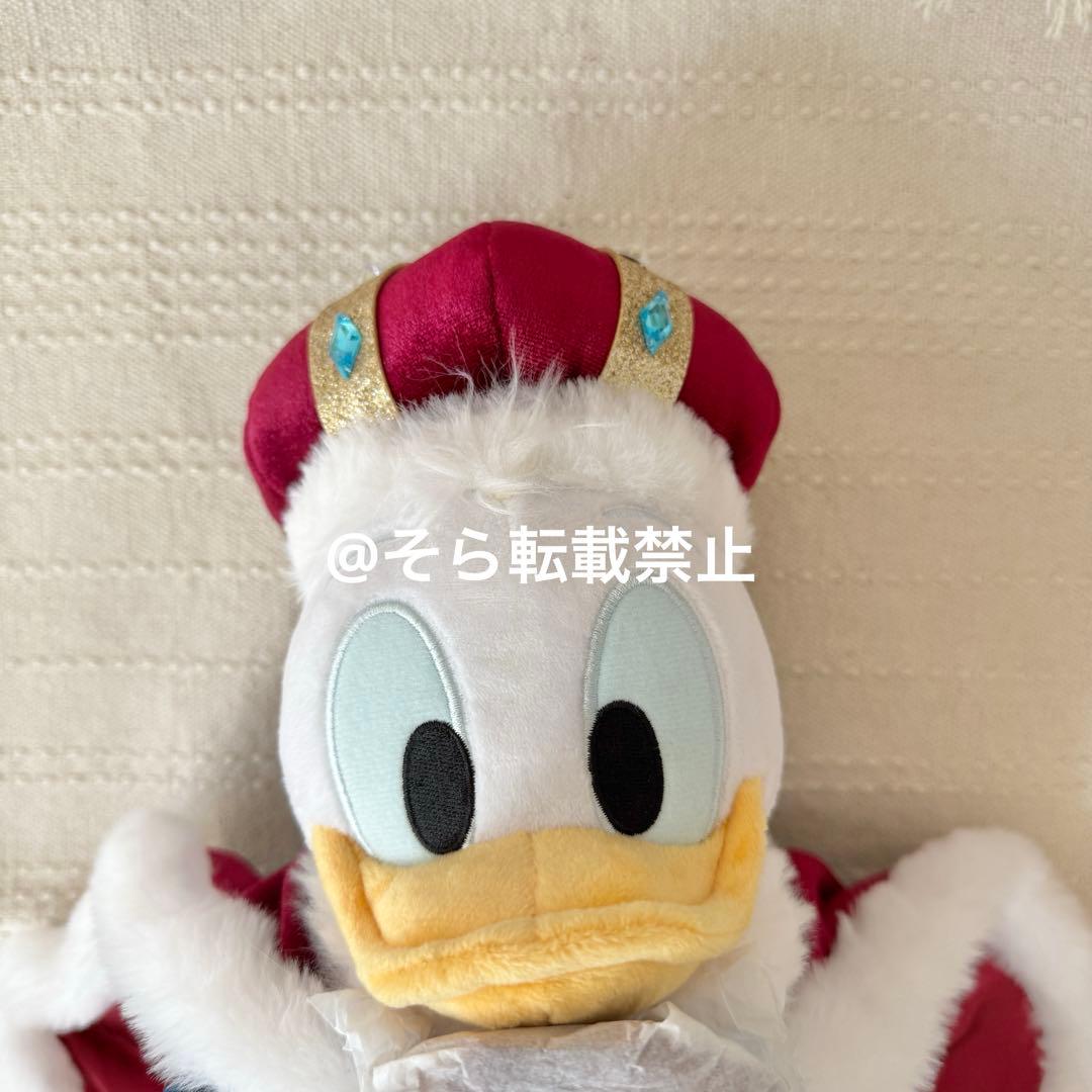 【日本正規品】ドナルド 王冠 ぬいぐるみ 誕生日 王様 バースデー