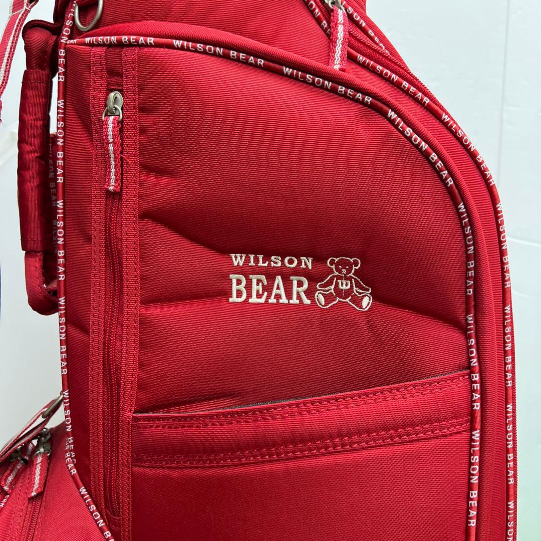 ウィルソンベア　WILSON BEAR ゴルフバッグ　7インチ　中古品　レッド
