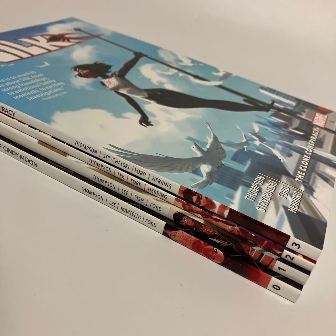 アメコミ・英語　SILK シルク/ シンディ・ムーン　全3巻＋0巻　4冊セット