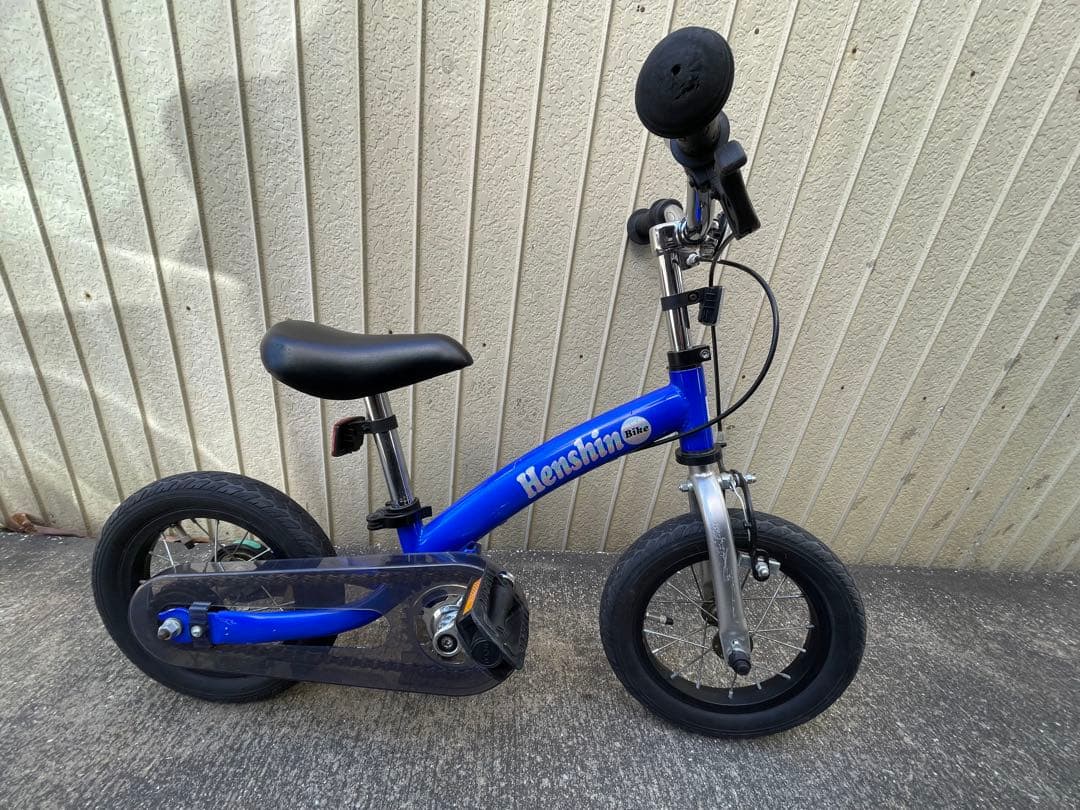 Henshin Bike 青 へんしんバイク キッズ 自転車12インチ