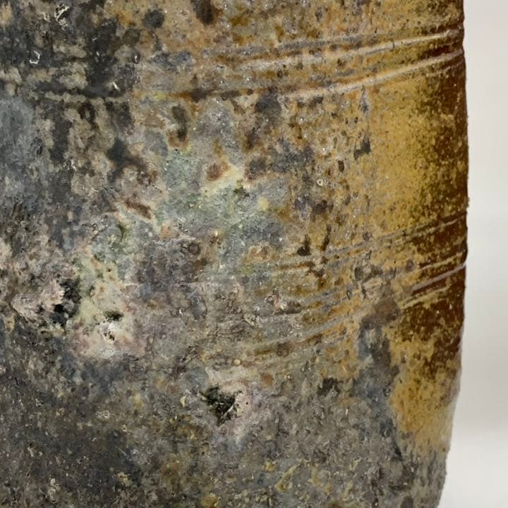 【花入10】常滑1（耳付）二代素三　高さ24.5㎝