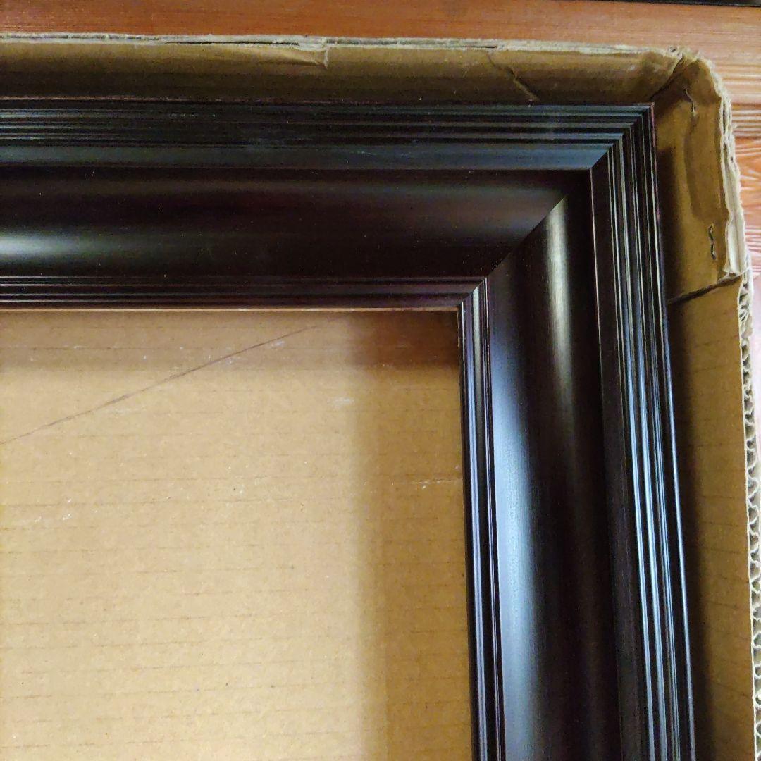 こげ茶木製油彩額縁 Ｆ１３０サイズ