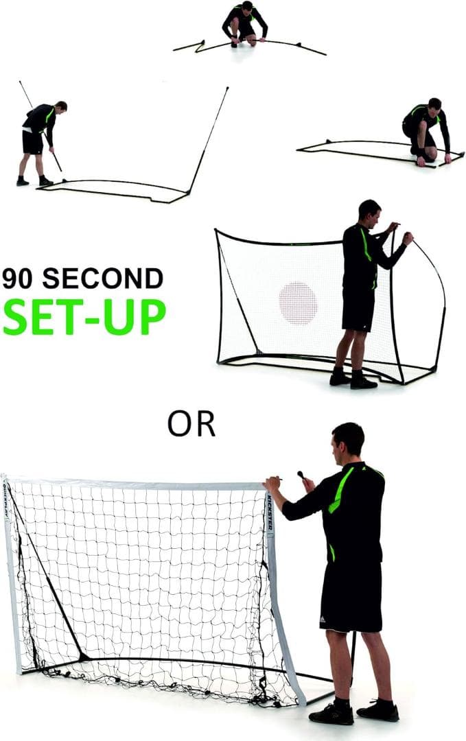 クイックプレイ ミニサッカーゴール兼リバウンダー 組み立て式ゴール 8KC 00