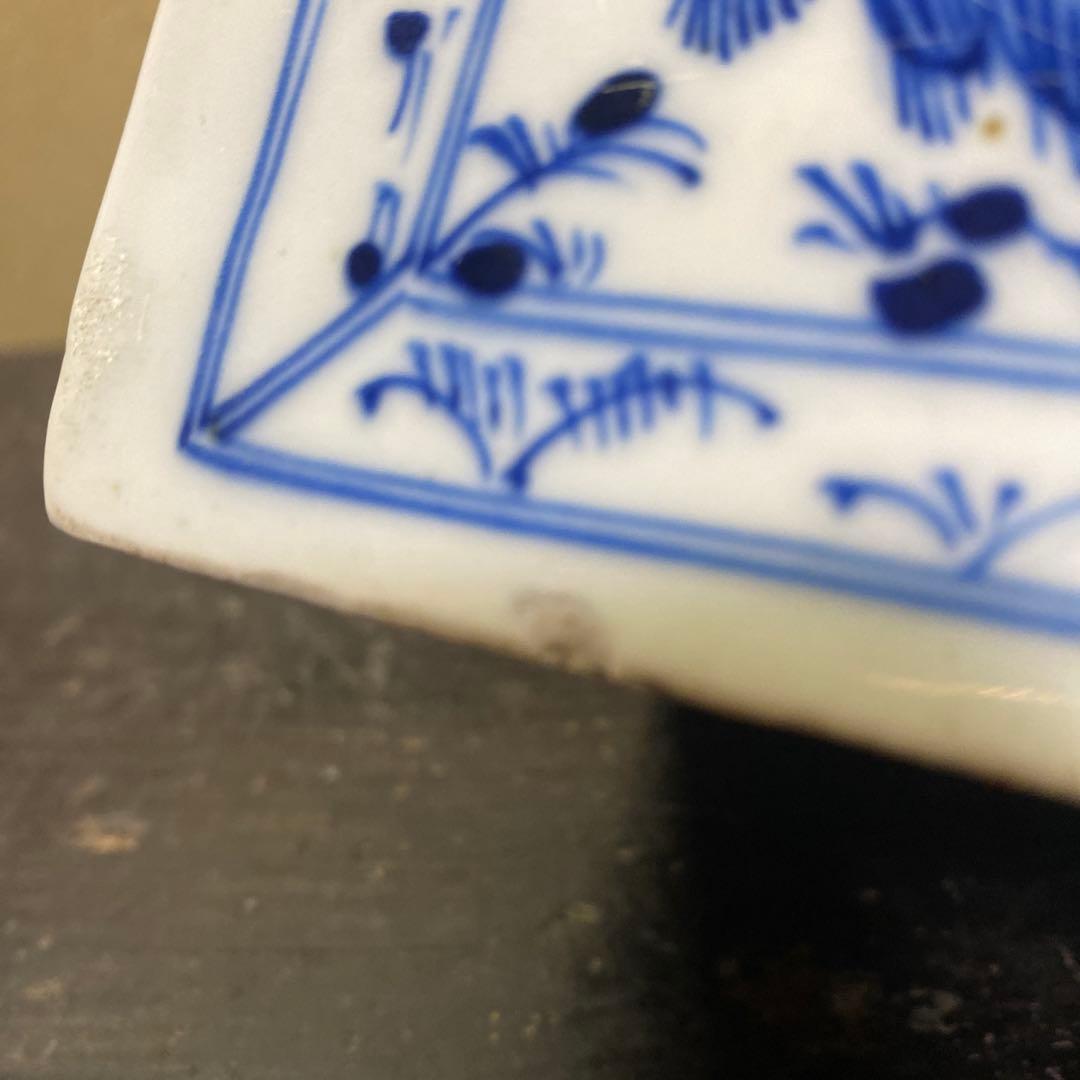 中国古玩　華図水滴形硯　【桐箱付】