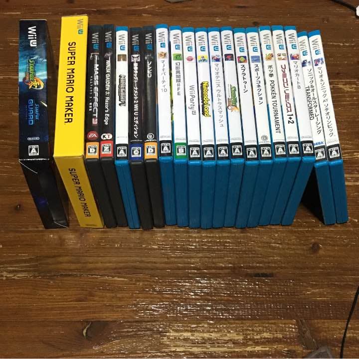 中古 wii U 本体 32G ソフト19本付き バラ売り不可
