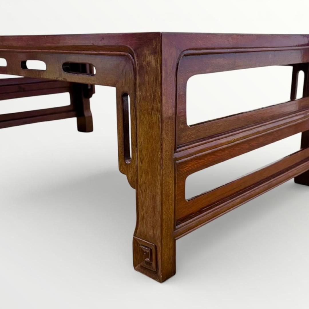 中国美術 唐物 紫檀 花梨 唐木 天然木 文机 飾り台 盆栽台 花台 香炉