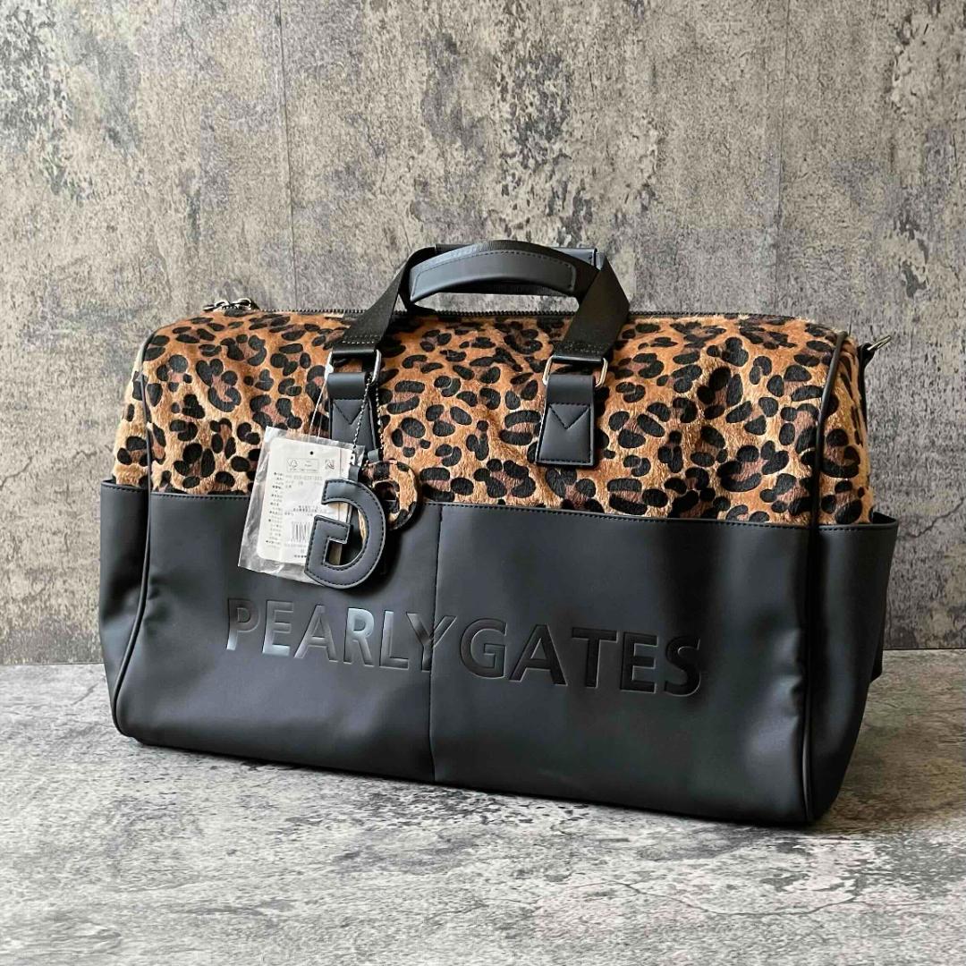 ★新品 送料込★パーリーゲイツ ボストン ロッカー バッグ レオパード柄