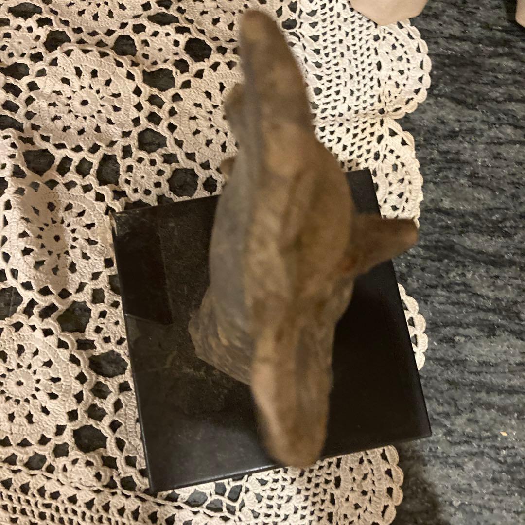 中南米　古美術　マヤ文明？　台座付き