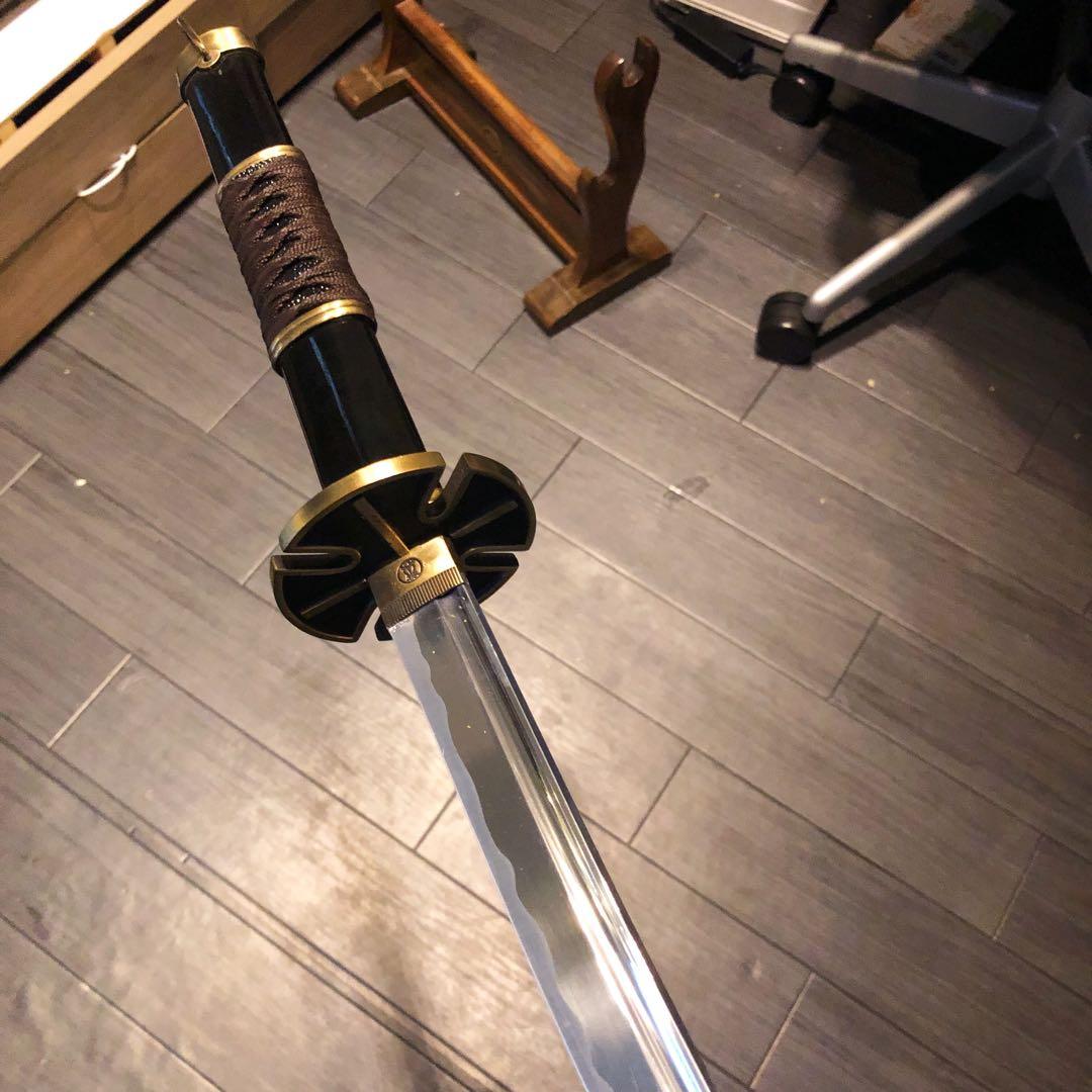 模造刀　刀　雪走　鬼徹　虎徹　黒漆拵え　ワンピース