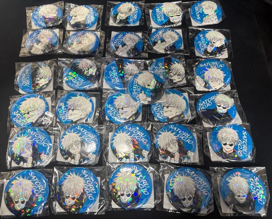 呪術廻戦　オールスター缶バッチ　五条悟　31個 週刊少年ジャンプ　完全受注生産