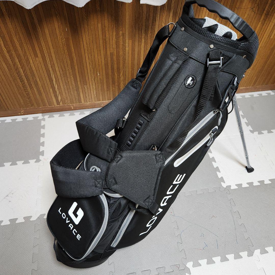 【新品未使用】14分割 LOVACE 黒 キャディバッグ