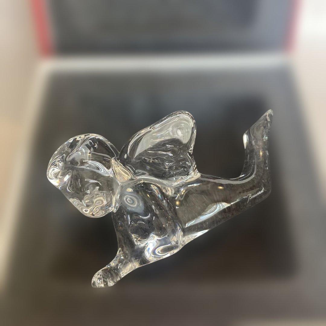 Baccarat 天使のクリスタル彫刻