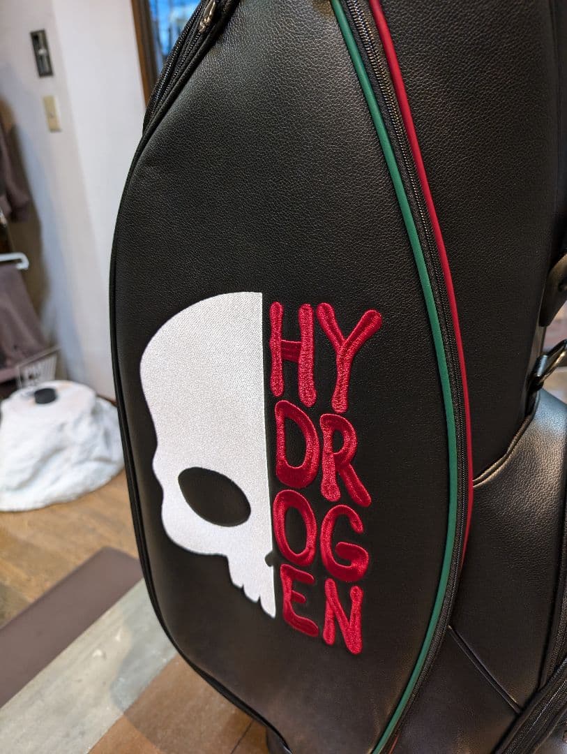あ*様 HYDROGEN スカルデザイン キャディバッグ