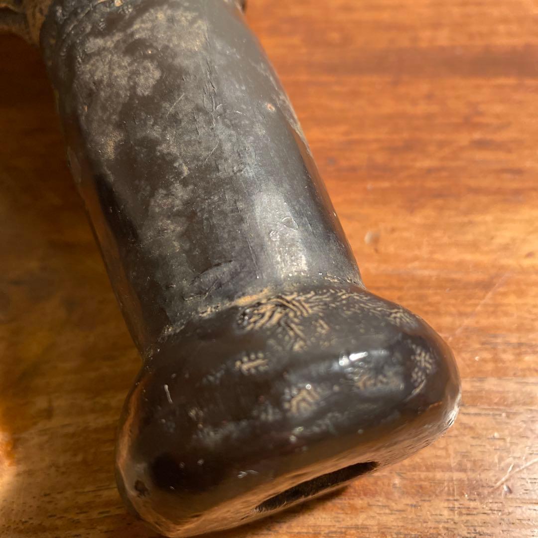 時代物 法螺貝笛 骨董品 明治 アンティーク 35cm 783g 山伏 仏教美術