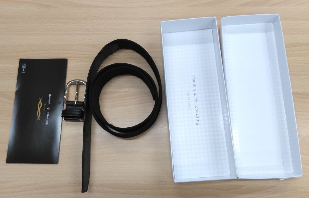 新品　機能性ベルト　コアエナジー　ビジネス・カジュアル用ブラック【お値引き不可】