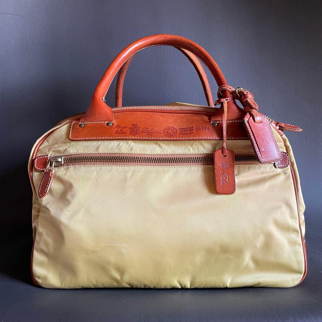 felisi フェリージ　2WAYボストンバッグ　Ｕ字型ファスナー