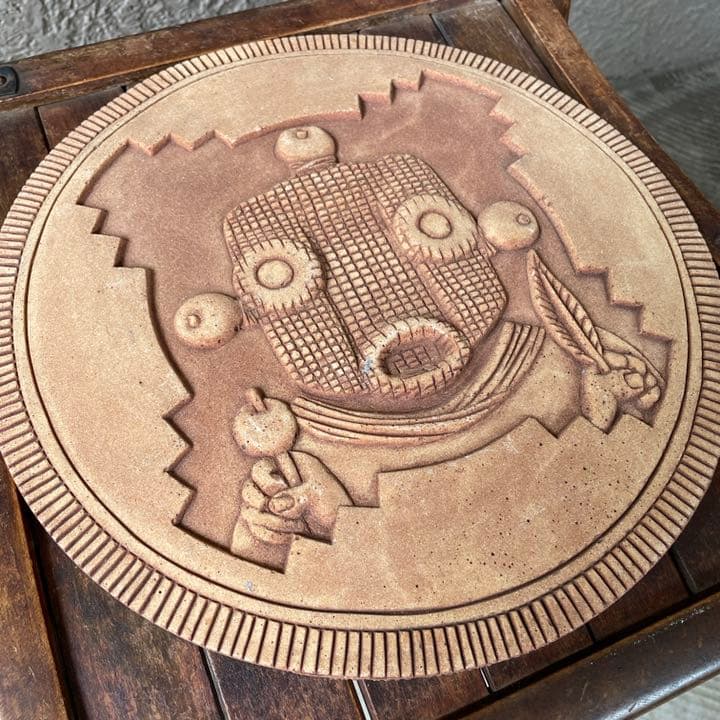 レア物★60's～70'sネイティブアメリカン　カチナ彫刻の壁掛けアンティーク