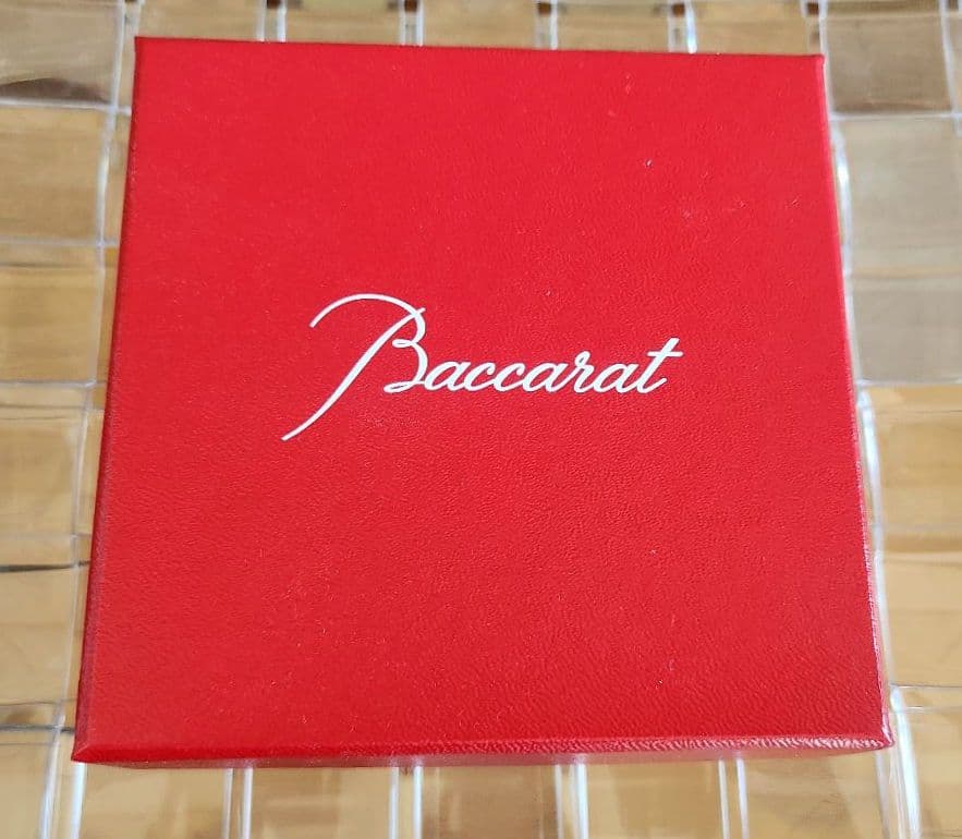 【箱付き美品】バカラ Baccarat ラッキーバタフライ レッド
