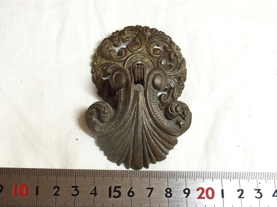 イギリス アンティーク家具用 引き手 6個 ヴィクトリアン様式 装飾金具 パーツ