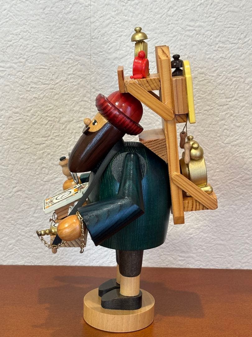 ドイツ製　木工芸品　煙出し人形（パイプ人形）