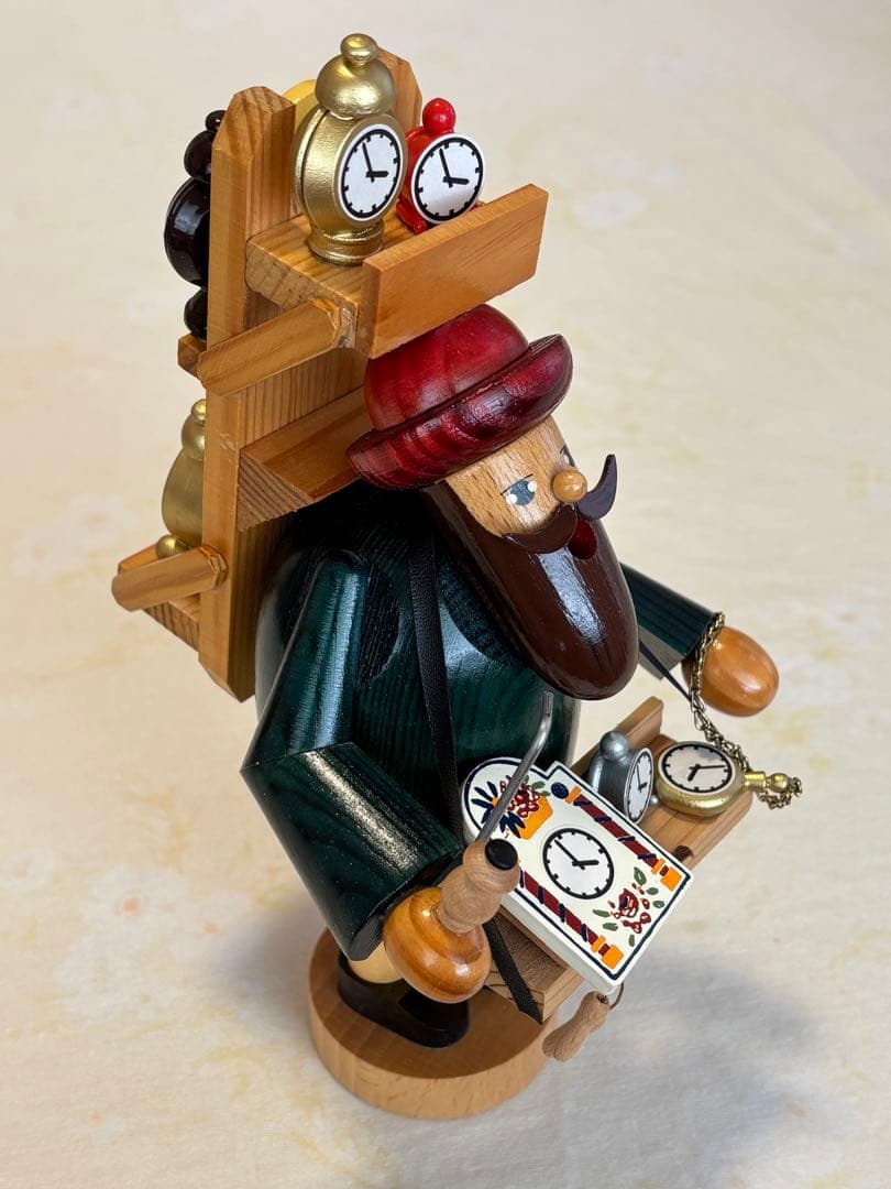 ドイツ製　木工芸品　煙出し人形（パイプ人形）