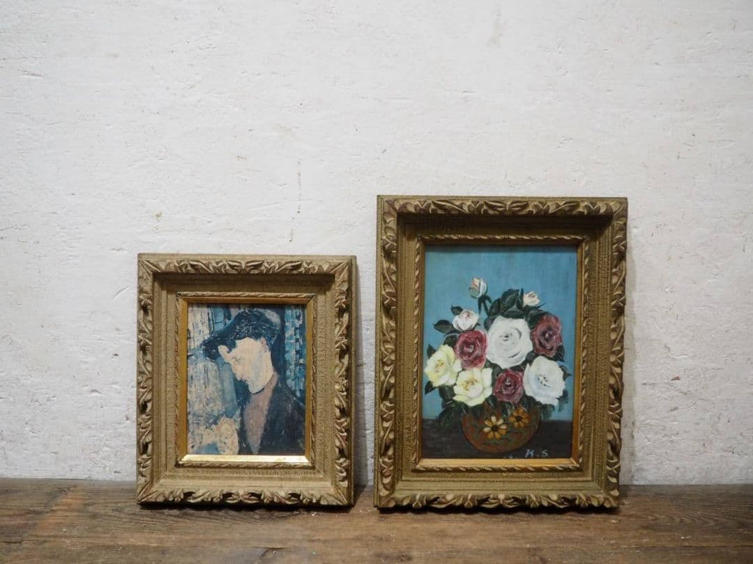 1414 額縁　2枚セット　F3　八つ切り　アートフレーム　油彩　水彩　画材