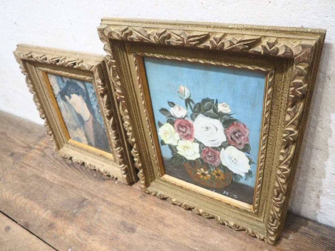 1414 額縁　2枚セット　F3　八つ切り　アートフレーム　油彩　水彩　画材