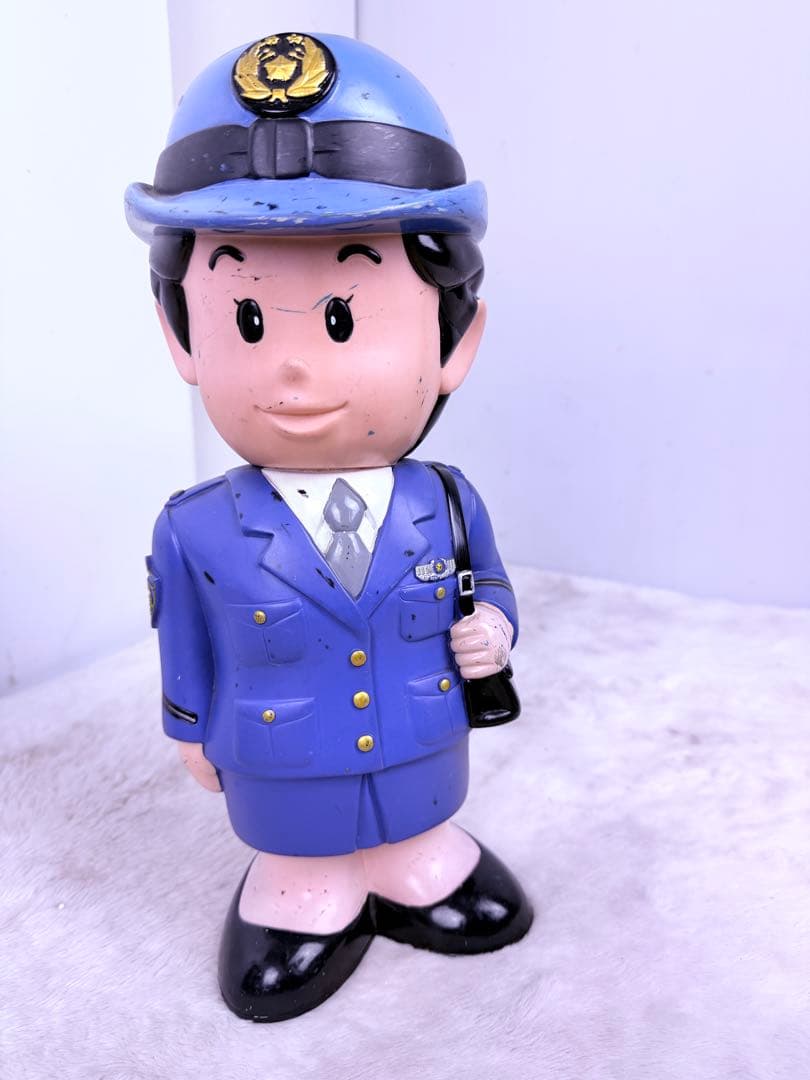 激レア！ 37cm 埼玉県警察 警察官 婦人警官 2体セットおまわりさん人形