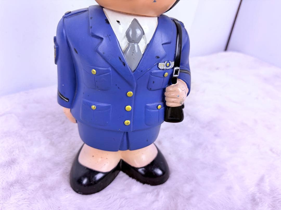 激レア！ 37cm 埼玉県警察 警察官 婦人警官 2体セットおまわりさん人形