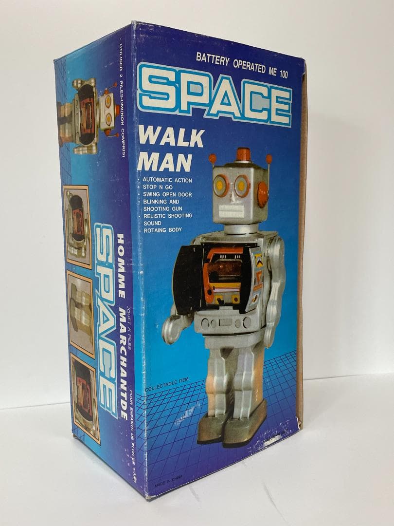 ブリキロボット SPACE WALK MAN ★ 動作確認済 動画有り 箱入