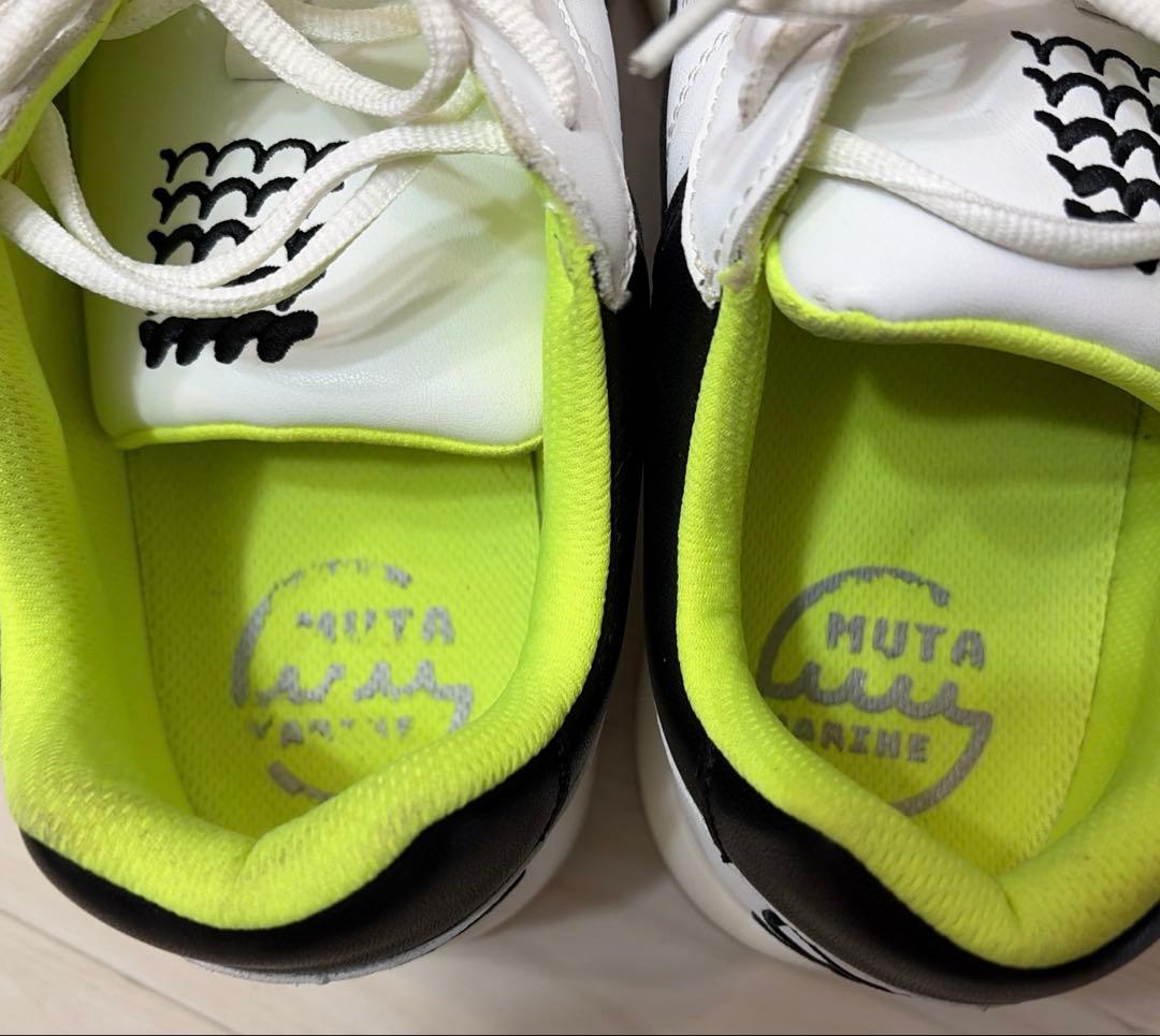 1回使用　正規品　MUTA MARINE ゴルフシューズ 黒/白/黄緑