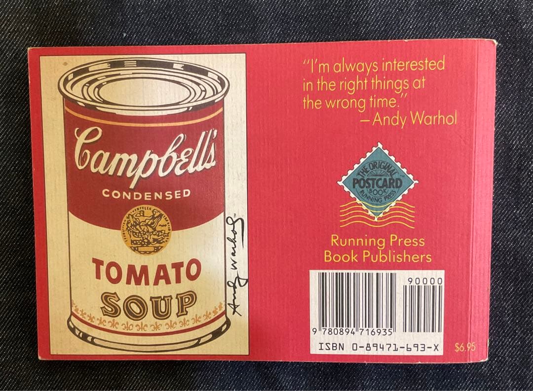 WARHOL A POSTCARD BOOK 30シート完品