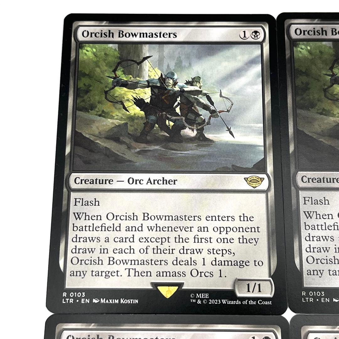 オークの弓使い　4枚セット 英語　MTG