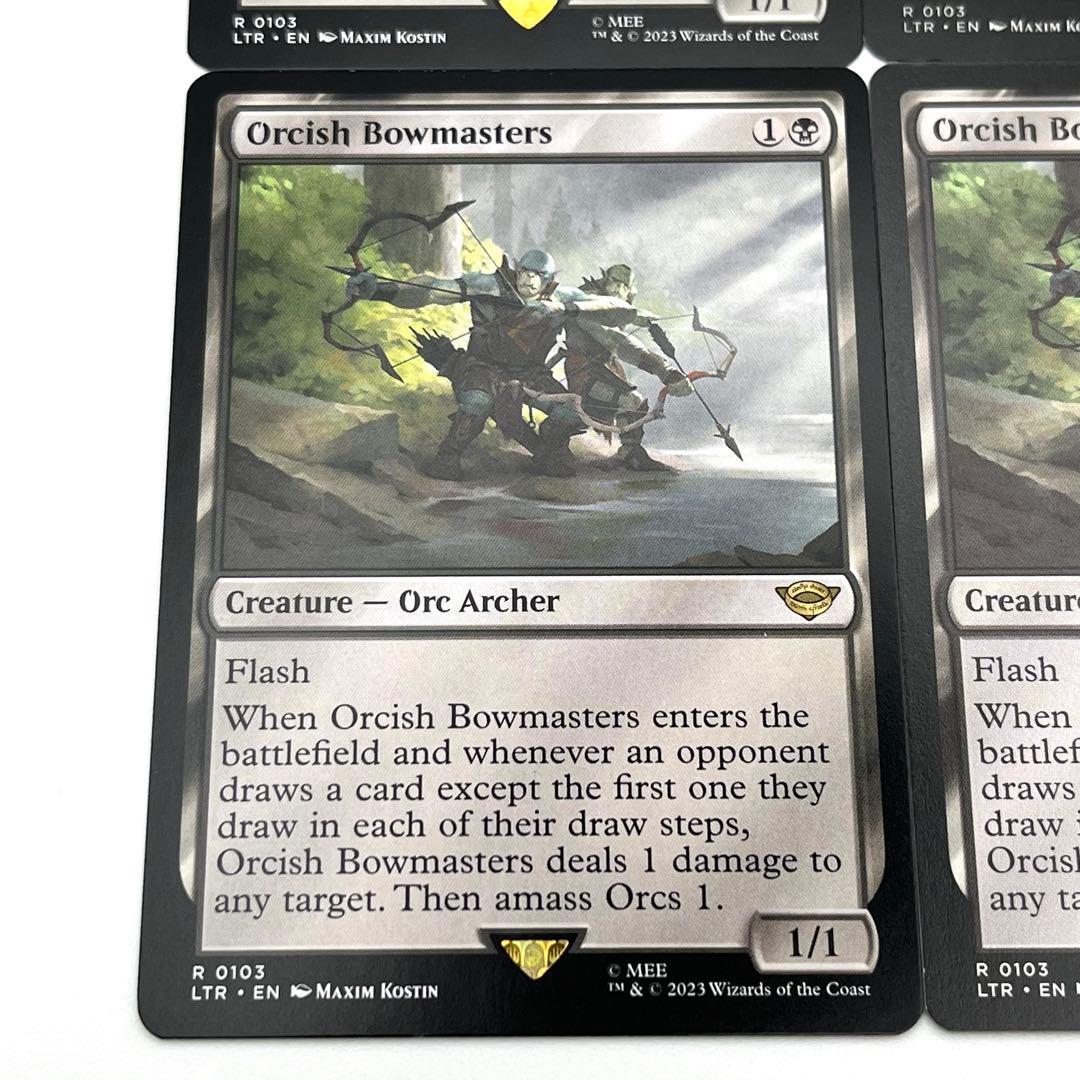 オークの弓使い　4枚セット 英語　MTG