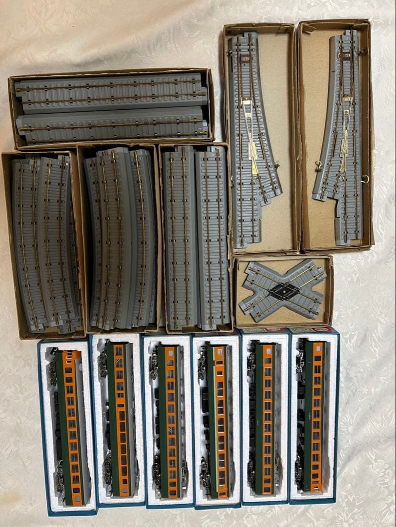 HOゲージ　カツミ　東海道線　2つドア　6両編成　ジャンク