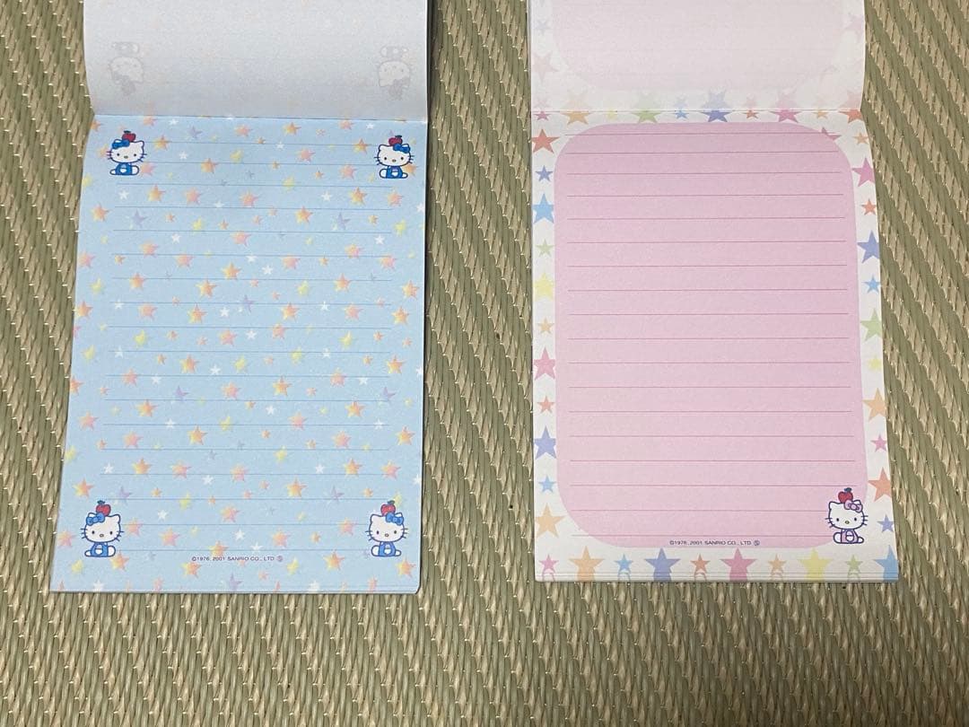 【レア☆平成 当時物 レトロ】ハローキティメモスター柄2種