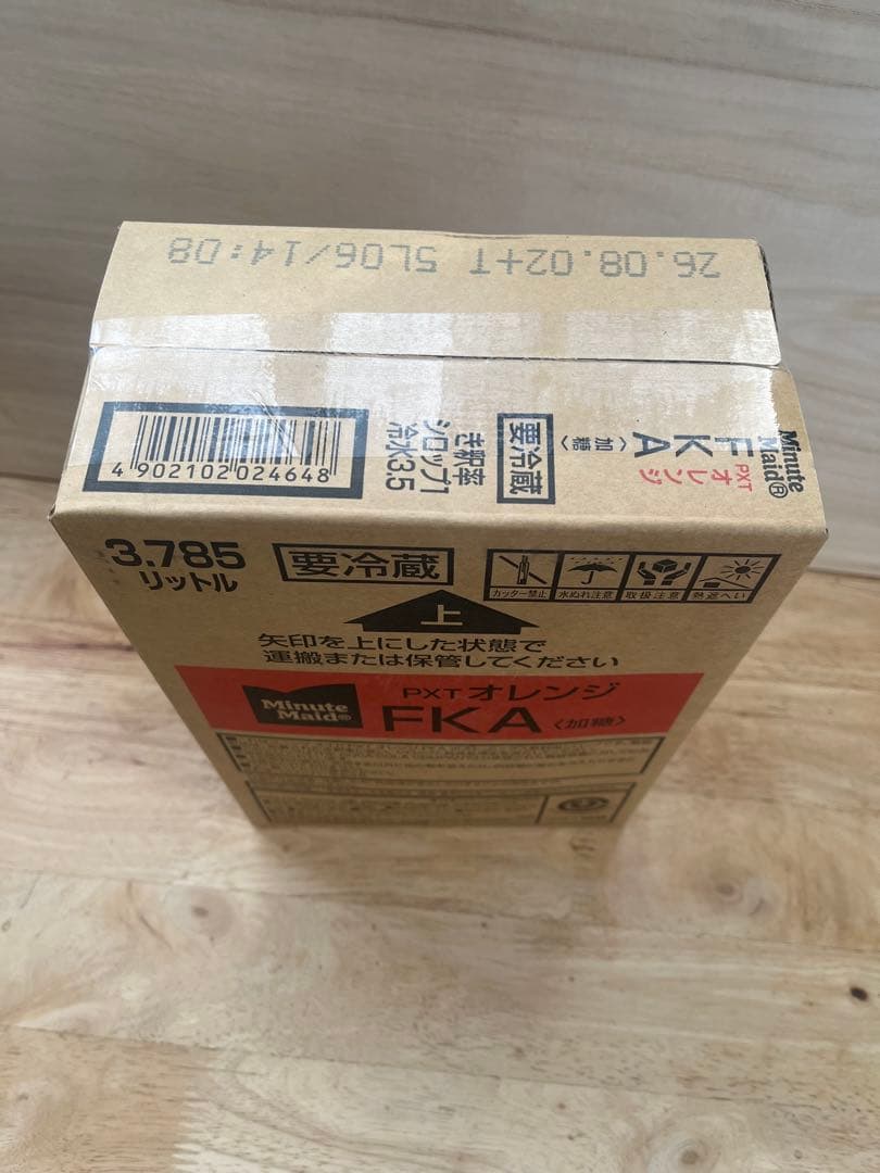 Minute Maid PXTオレンジ 3.785L 加糖　業務用　新品